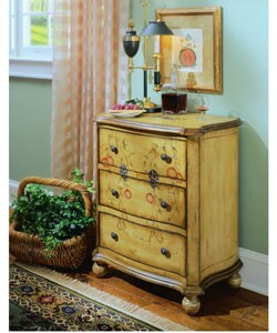 Hand Painted Golden Wheat Accent Chest