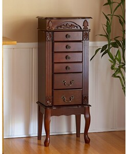 Mahogany Medium Jewelry Armoire