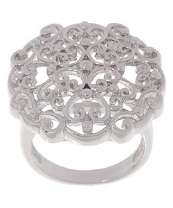 Sterling Silver Antique Style Filigree Ring