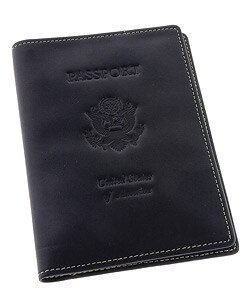 Royce Deluxe Passport Card Case with US Seal