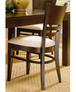 Venice Espresso Side Dining Chairs (Set of 2)