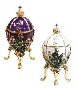 Faberge-style Collectible Enameled Egg