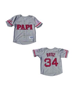 David Ortiz Grey 'Papi' Jersey