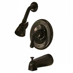 Oil-rubbed Bronze Bath Tub and Shower Head Set