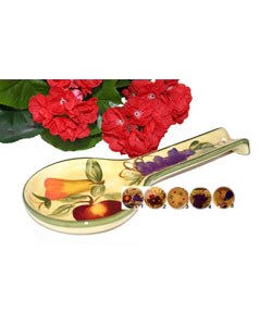 Tuscan Collection Hand-painted Spoon Rest