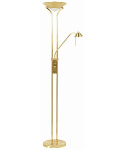Cyrus Elliptical Brass Floor Lamp
