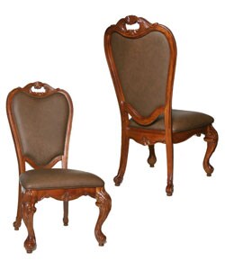 Kathy Ireland Lafayette Park Leather Side Chairs (Set of 2)