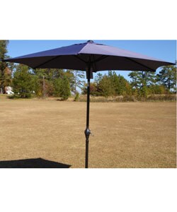 7.5-foot Navy Blue Aluminum Patio Umbrella