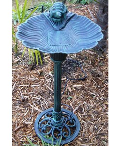 Turtle Cast Aluminum Fountain Bird Bath
