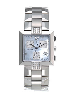 Concord La Scala Women's Blue Dial Steel Watch