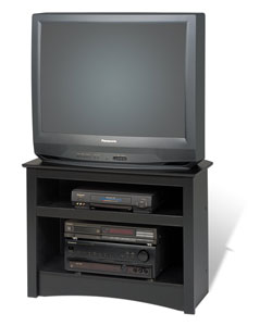 Broadway Black Corner TV Stand