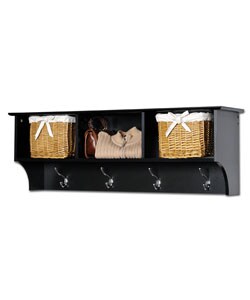Broadway Black Entryway Wall Shelf
