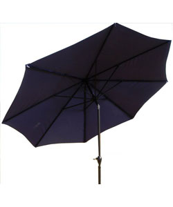 Blue Crank and Tilt 10-foot Outdoor Umbrella
