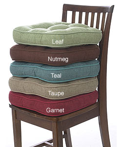Hopsack No-slip Chair Pads (Set of 4)