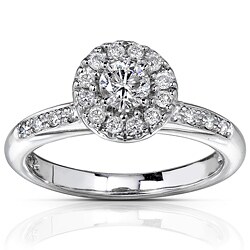 14k White Gold 1/2ct TDW Diamond Engagement Ring (H-I, I1-I2)