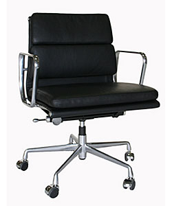 Adjustable Rolling Leather Office Chair