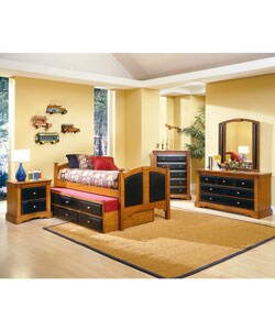 Black & Cherry 5-piece Children's Bedroom Set