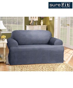 Sure Fit Blue Jeans T-cushion Sofa Slipcover