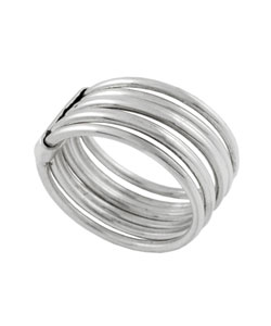 Sterling Silver 7-band Stackable Fashion Ring