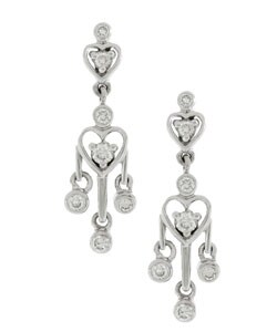 14k Gold 1/2ct TDW Diamond Chandelier Earrings (G, I1)