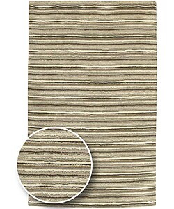 Hand-crafted Aran Wool Rug (5' x 8')