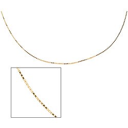 14k Yellow Gold 18-inch Box Chain (0.75 mm)