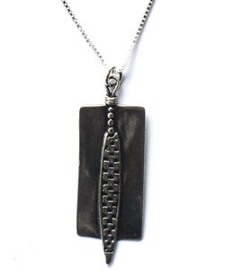 Sterling Silver Tree Leaf Necklace (Israel)