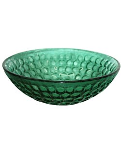 Vigo Green Circles Tempered Glass Vessel Sink