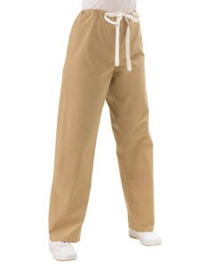 Medline Khaki Unisex Drawstring Scrub Pants