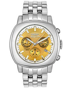 Invicta Men's Yellow Dial Steel Chronograph Watch
