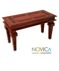 Leather Elegance Coffee Table (Peru)