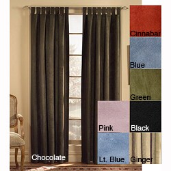 Microsuede 84-inch Tab Top Curtain Panel