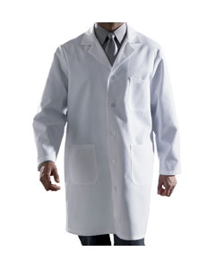 Medline Men's Staff Length White Lab Coat