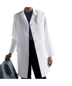 Medline Women's Staff Length Lab Coat with Princess Seam