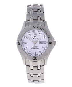 Croton White Dial Automatic Steel Watch