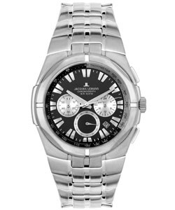 Jacques Lemans Men's Black Dial Chronograph Watch