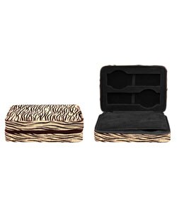 Zebra Pattern 4-slot Watch Box