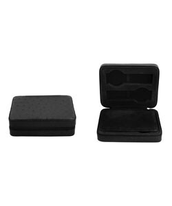 Black Ostrich 4-slot Watch Box