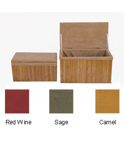 Rectangular Trunk with Cushioned Lid