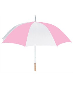 RainWorthy 48-inch Pink/White Umbrella (Case of 24)
