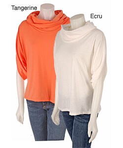 Ashley Stewart Plus Size Cowl Neck Top