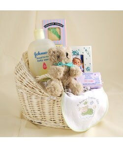 Welcome To The World Baby Basket