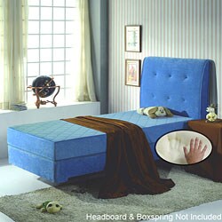 Blue 8-inch Twin-size Memory Foam Mattress