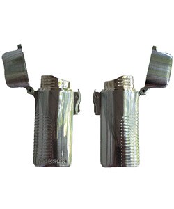 Ronson Euro Lite Blue Flame Butane Lighters (2)