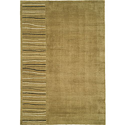 Calvin Klein Khaki Silk and Wool Rug (8'3 x 11')