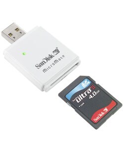 SanDisk 4GB Ultra II SD HC Memory Card with Reader