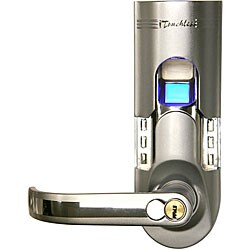 Silver Finish Left-handled Fingerprint Door Lock
