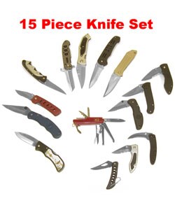 Deluxe 15-piece Pocket Knife Extravaganza Set