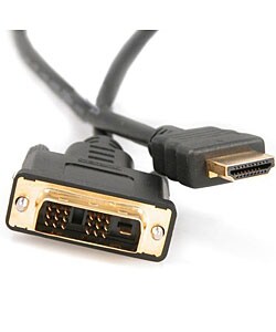 Eforcity 10-foot Black HDMI DVI Cable