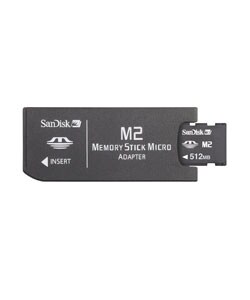 Sandisk 512MB Memory Stick Micro (M2) w/ Adapter